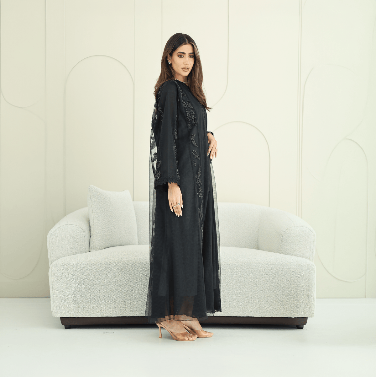 R275 | Stylish Cutting - Edge Abaya Abaya for Women UAE – Abaya – Rutba Fashion Abaya
