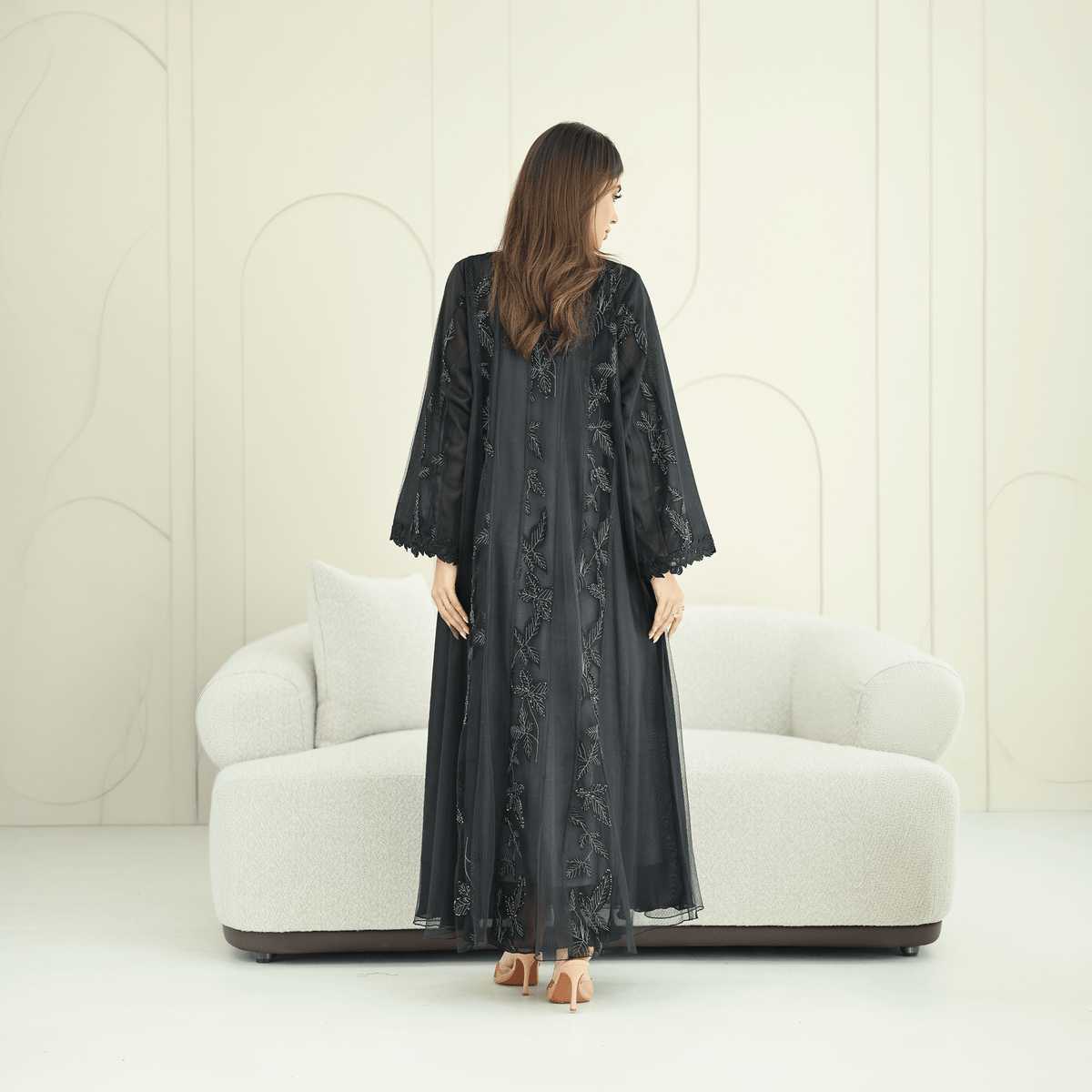 R275 | Stylish Cutting - Edge Abaya Abaya for Women UAE – Abaya – Rutba Fashion Abaya