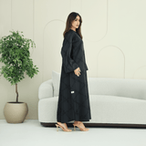 R277 | Luxury – Floral Embroidery Abaya Abaya for Women UAE – Abaya – Rutba Fashion Abaya