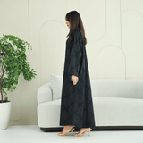 R277 | Luxury – Floral Embroidery Abaya Abaya for Women UAE – Abaya – Rutba Fashion Abaya