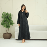 R277 | Luxury – Floral Embroidery Abaya Abaya for Women UAE – Abaya – Rutba Fashion Abaya