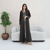R278 Handmade Colorful Beads Work Abaya Abaya for Women UAE – Abaya – Rutba Fashion Abaya