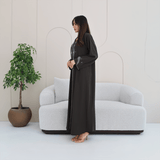 R278 Handmade Colorful Beads Work Abaya Abaya for Women UAE – Abaya – Rutba Fashion Abaya