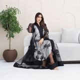 R279 | Luxury Abaya – Leaf Embroidery with Stone Work Abaya for Women UAE – Abaya – Rutba Fashion Abaya