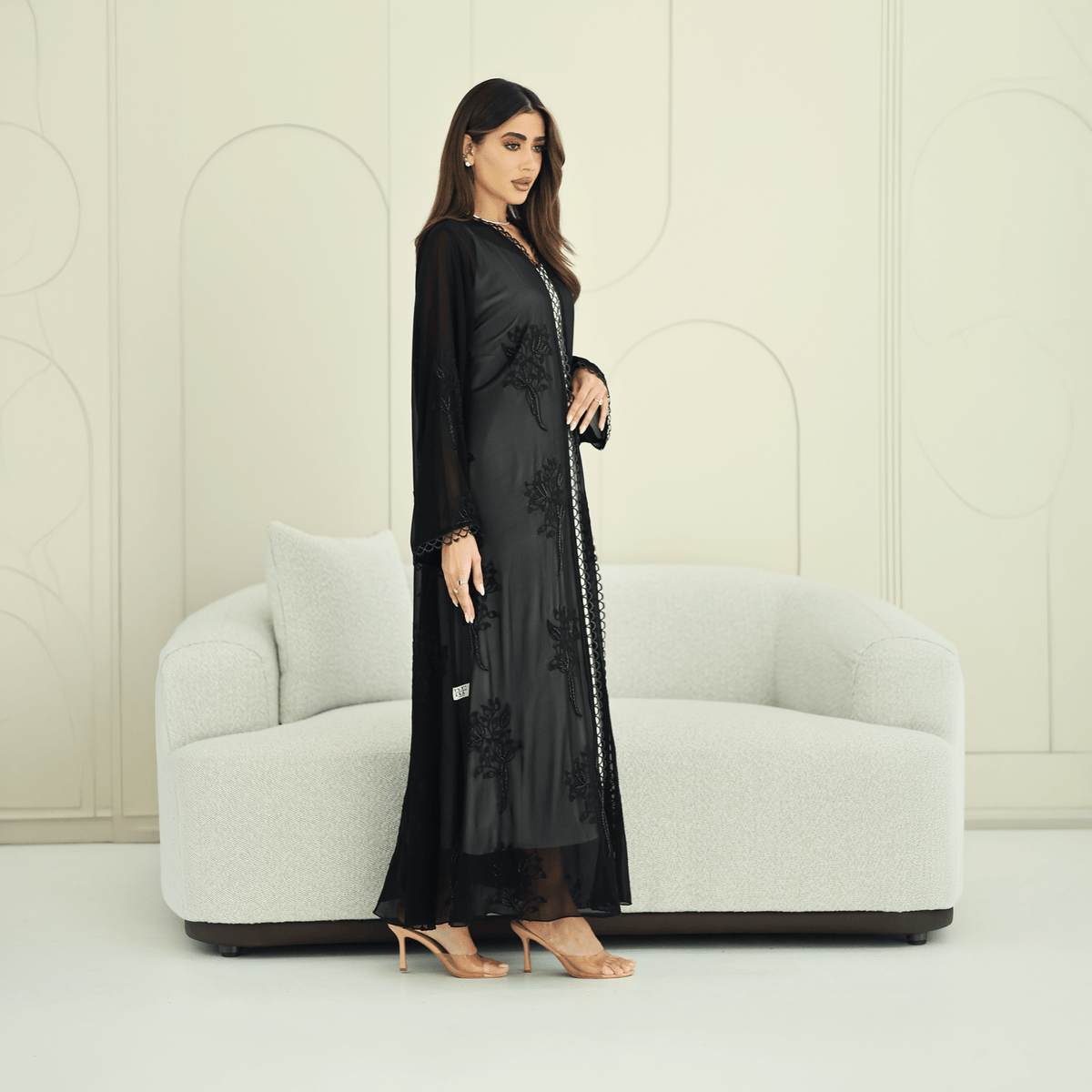 R284 | Luxury Japan Chiffon Abaya Abaya for Women UAE – Abaya – Rutba Fashion Abaya