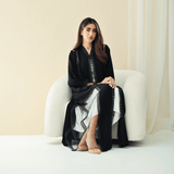 R287 | Premium Korean Nida Diamond Party Abaya Abaya for Women UAE – Abaya – Rutba Fashion Abaya