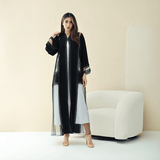 R287 | Premium Korean Nida Diamond Party Abaya Abaya for Women UAE – Abaya – Rutba Fashion Abaya