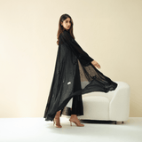 R288 | Elegant Korean Babul Chiffon Abaya Abaya for Women UAE – Abaya – Rutba Fashion Abaya