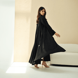 R289 | Classic Black Abya Abaya for Women UAE – Abaya – Rutba Fashion Abaya