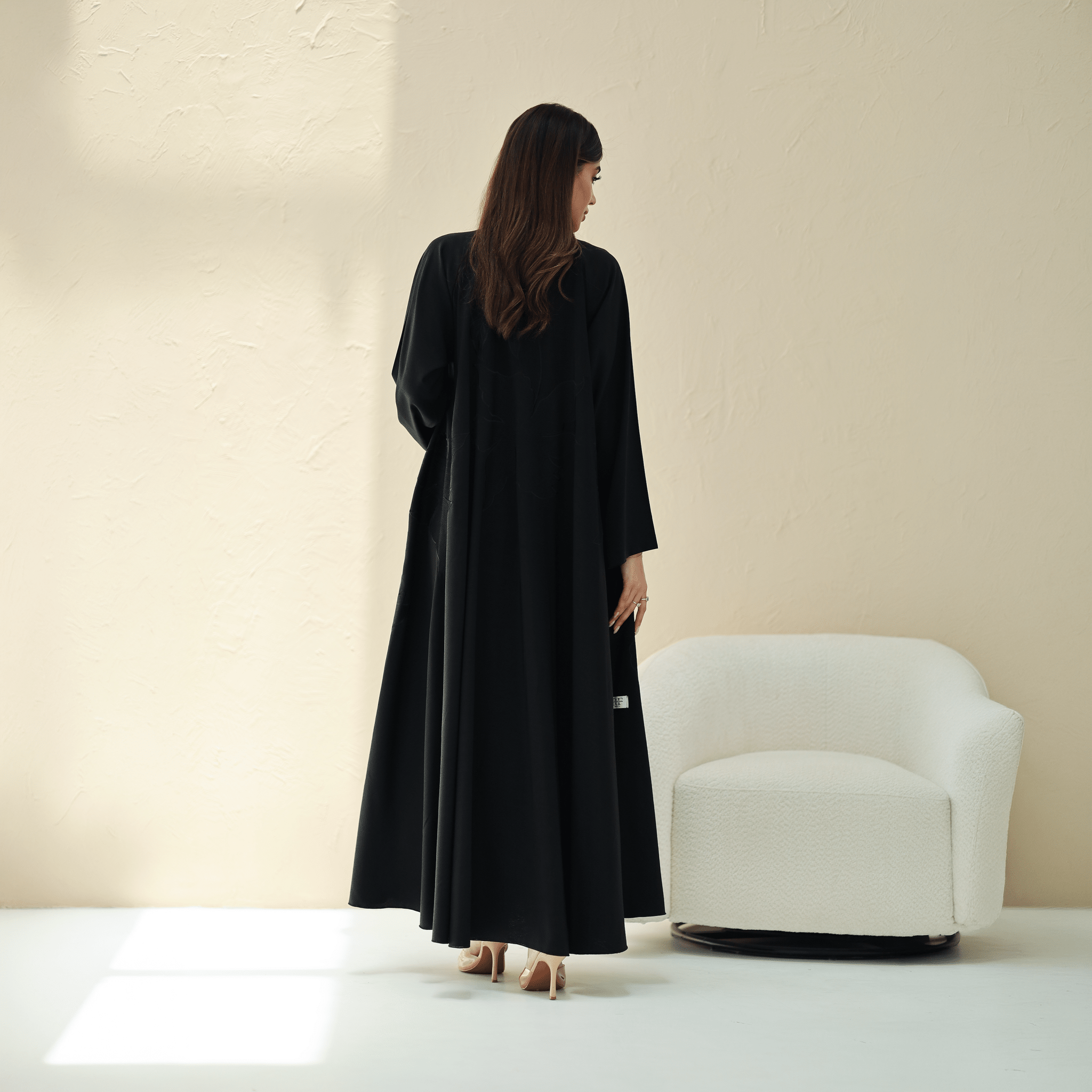 R289 | Classic Black Abya Abaya for Women UAE – Abaya – Rutba Fashion Abaya