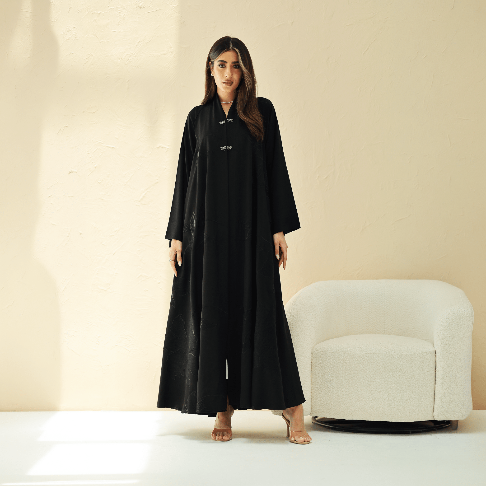 R289 | Classic Black Abya Abaya for Women UAE – Abaya – Rutba Fashion Abaya