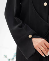 R292 Gulf Fashion Abaya Stone Button Model Abaya for Women UAE – Abaya – Rutba Fashion Abaya