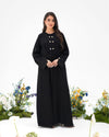 R292 Gulf Fashion Abaya Stone Button Model Abaya for Women UAE – Abaya – Rutba Fashion Abaya