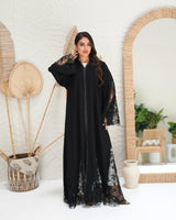 R302 luxury Dantel Model with beads work Abaya for Women UAE – Abaya – Rutba Fashion Abaya