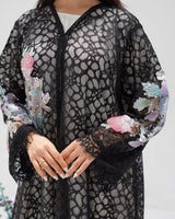 R303 Beautiful Flower Model color Abaya Abaya for Women UAE – Abaya – Rutba Fashion Abaya