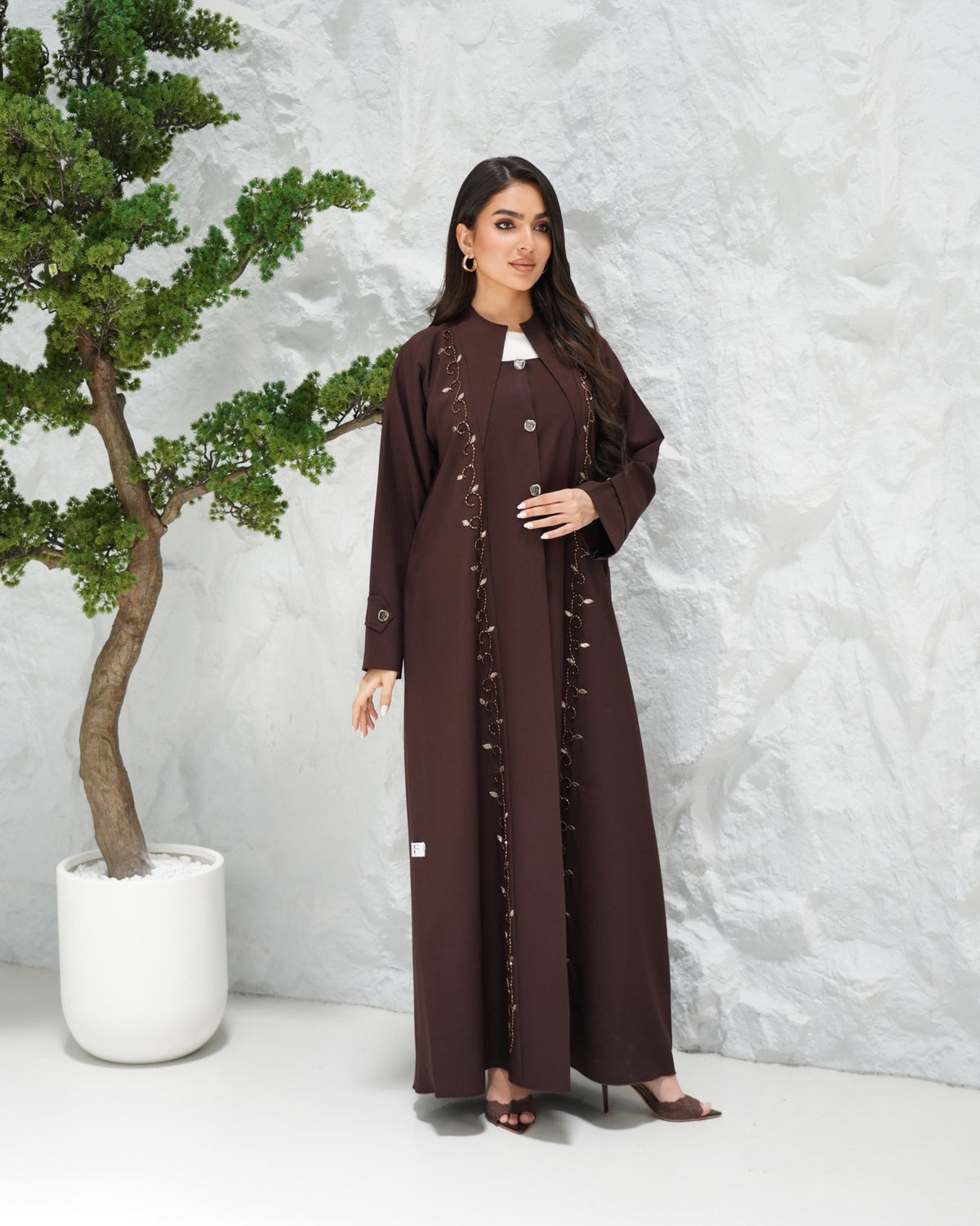 R314 Exclusive New Model color Abaya Abaya for Women UAE – Abaya – Rutba Fashion Abaya