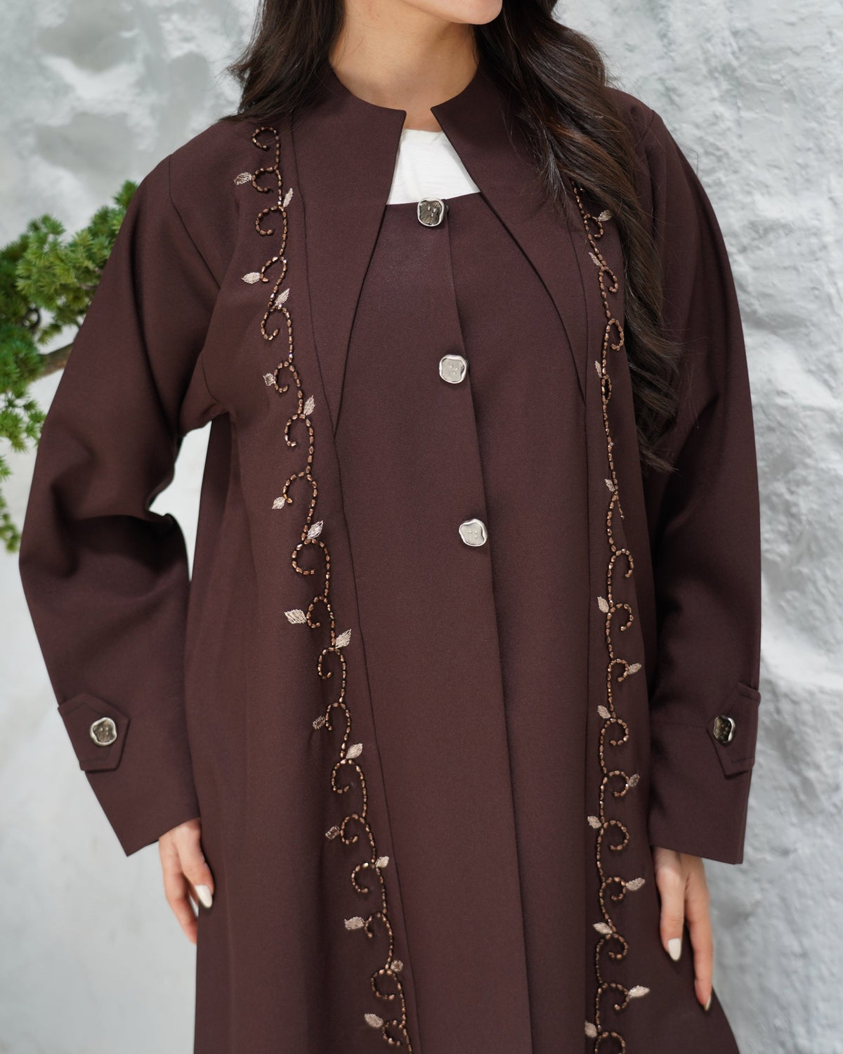 R314 Exclusive New Model color Abaya Abaya for Women UAE – Abaya – Rutba Fashion Abaya