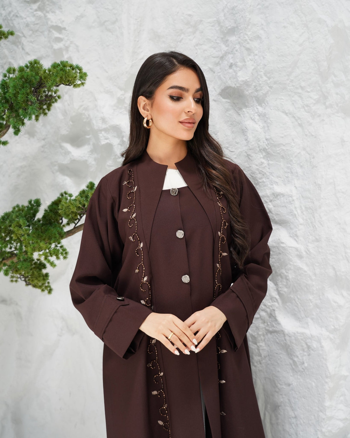 R314 Exclusive New Model color Abaya Abaya for Women UAE – Abaya – Rutba Fashion Abaya
