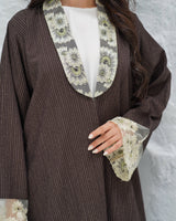R315 Francy Dantel with coat Model Abaya Abaya for Women UAE – Abaya – Rutba Fashion Abaya