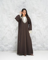 R315 Francy Dantel with coat Model Abaya Abaya for Women UAE – Abaya – Rutba Fashion Abaya