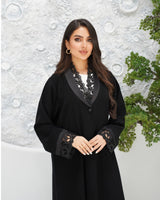 R317 Luxurious Modern coat model Black Abaya Abaya for Women UAE – Abaya – Rutba Fashion Abaya