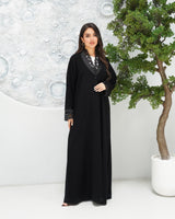 R317 Luxurious Modern coat model Black Abaya Abaya for Women UAE – Abaya – Rutba Fashion Abaya