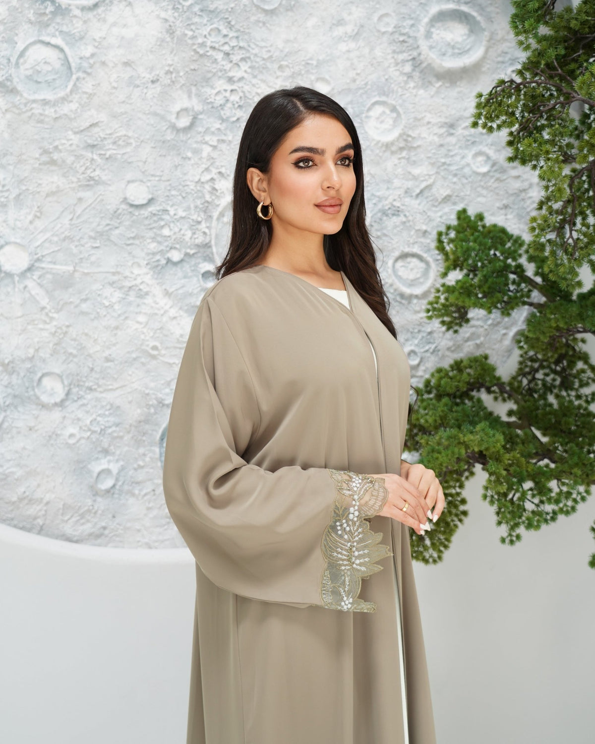 R322 Beautiful Colors Dantel Abay a with colour full beads work Abaya for Women UAE – Abaya – Rutba Fashion Abaya