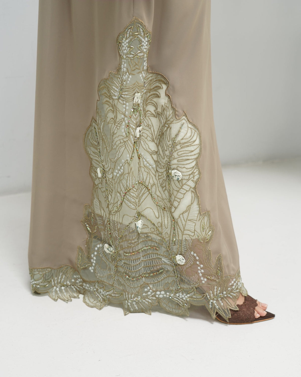 R322 Beautiful Colors Dantel Abay a with colour full beads work Abaya for Women UAE – Abaya – Rutba Fashion Abaya