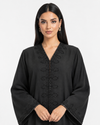 Silver Embroidered Abaya R 375 UAE | Rutba Fashion Abaya