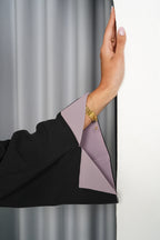 R200 Black With flower model Abaya Set