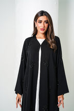 R206  Black Classic  Abaya Set