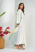 R212 Light  Beige  Abaya Set