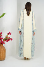 R212 Light  Beige  Abaya Set