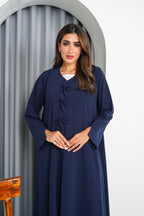 R213 Blue cutting Model Abaya Set