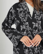 R134 Black Queen  Abaya Set