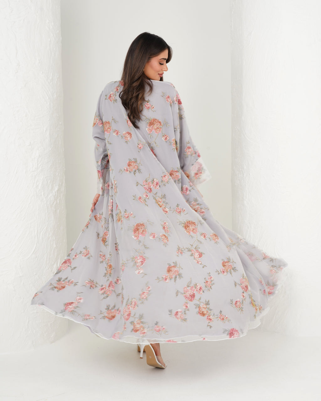 R135 Party wear  Abaya Set