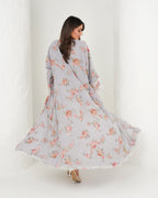 R135 Party wear  Abaya Set