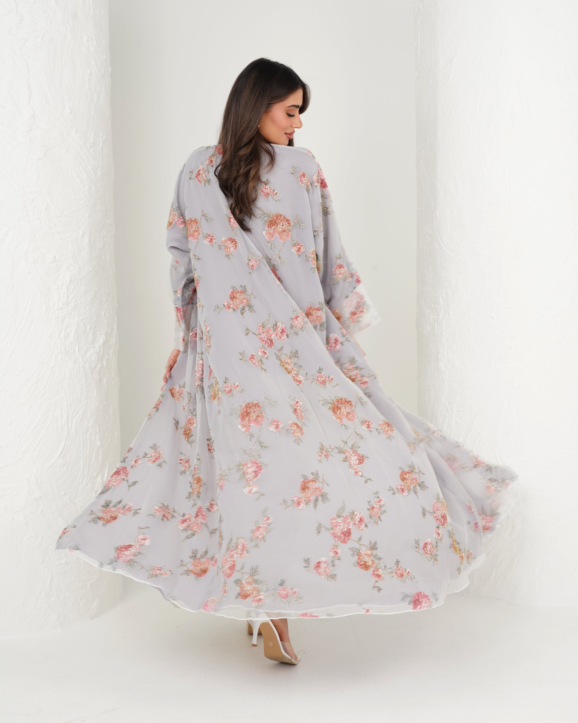 R135 Party wear  Abaya Set