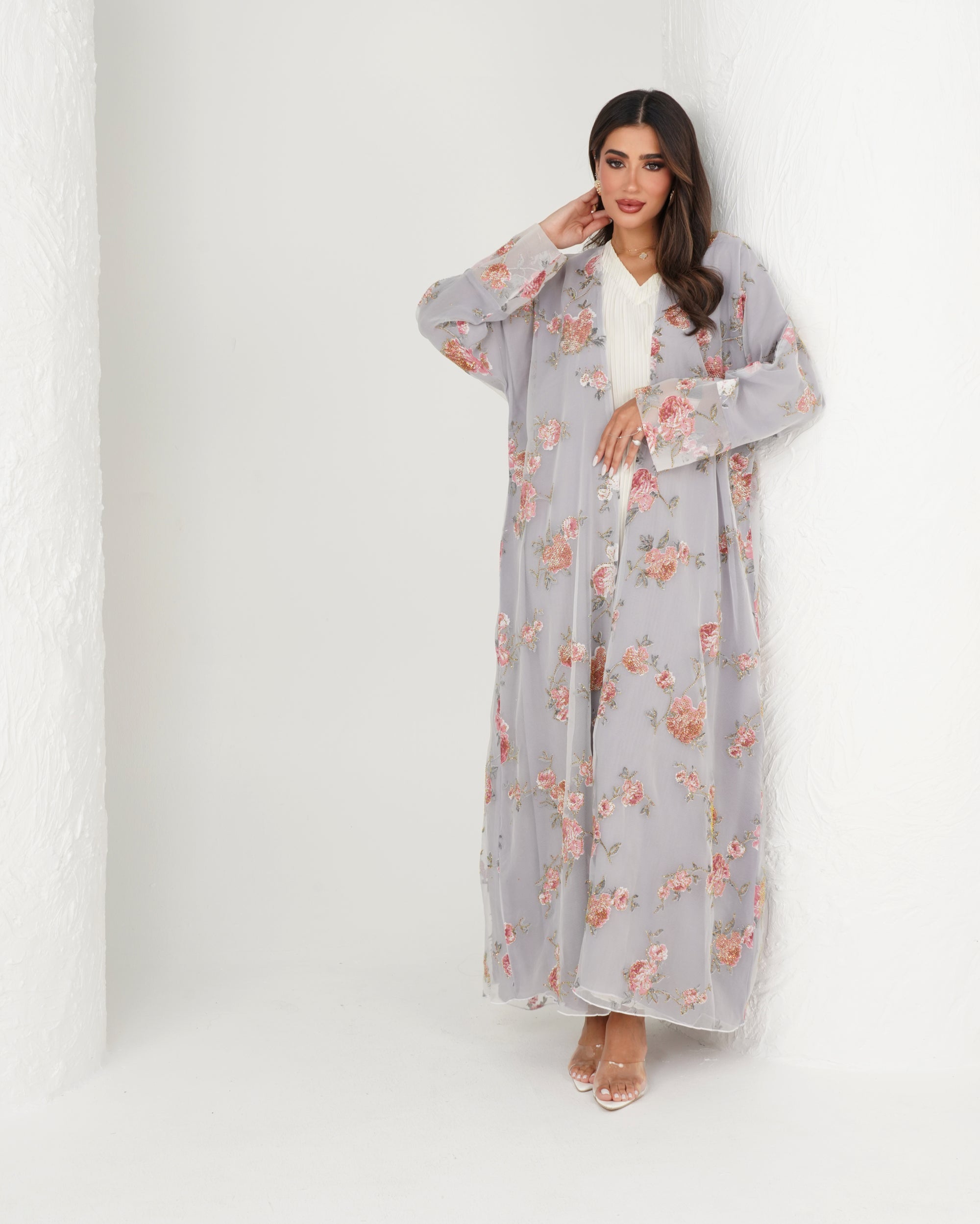 R135 Party wear  Abaya Set
