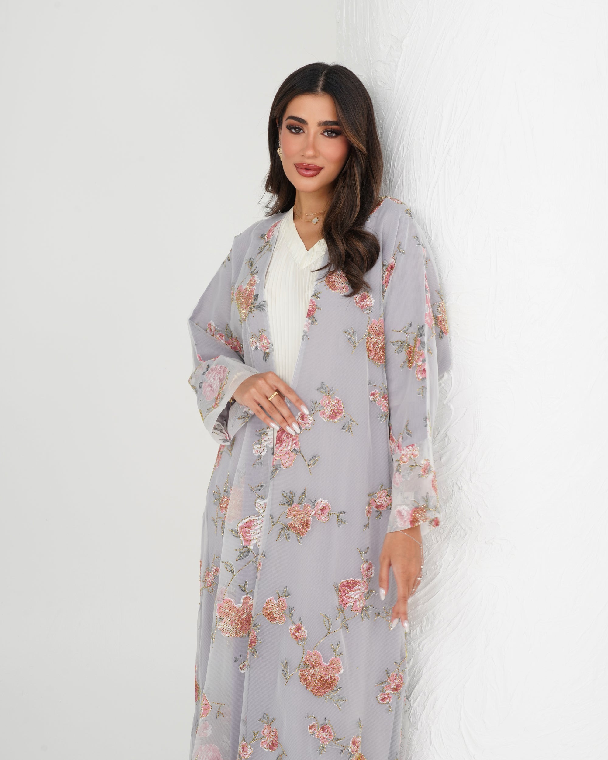 R135 Party wear  Abaya Set