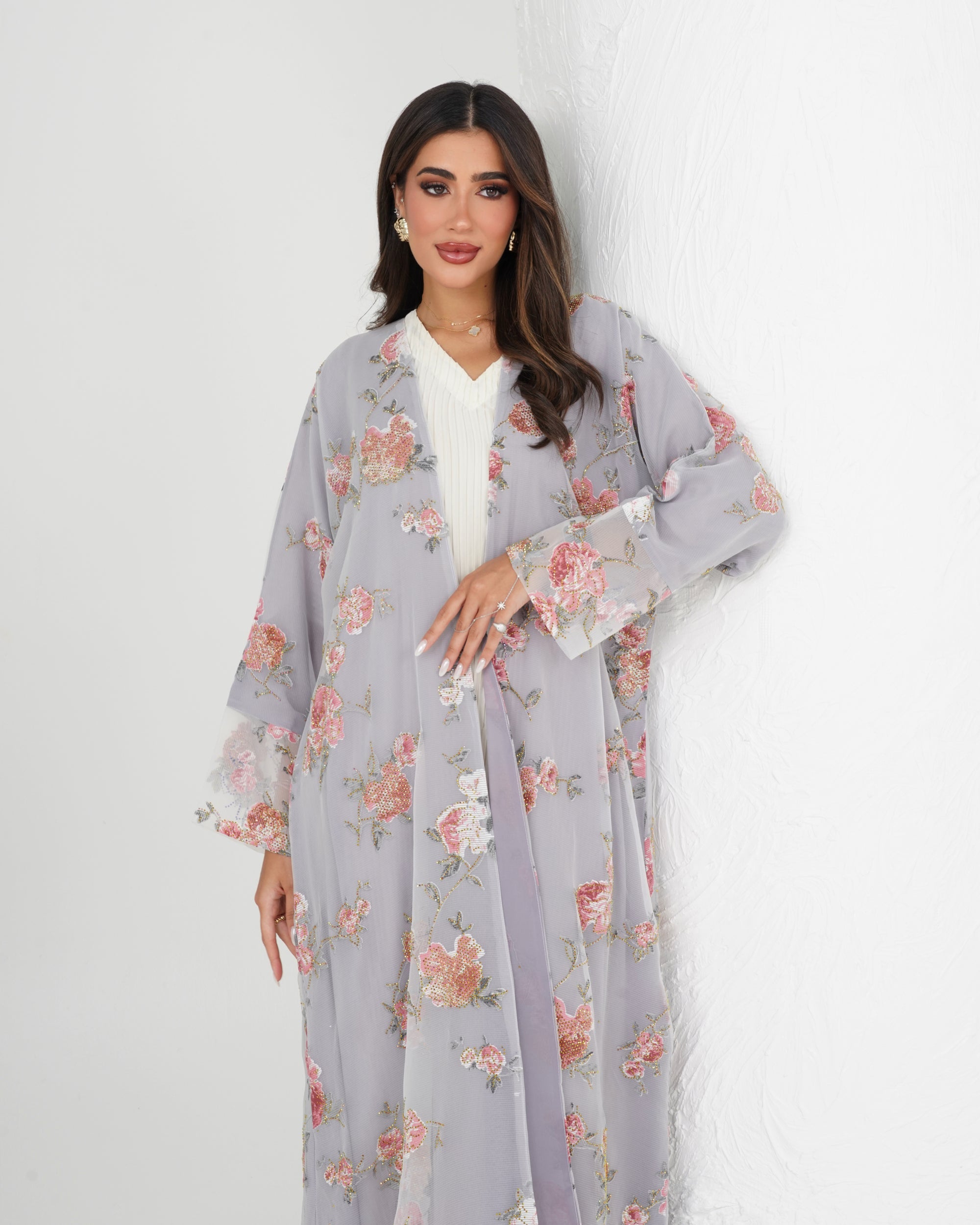 R135 Party wear  Abaya Set
