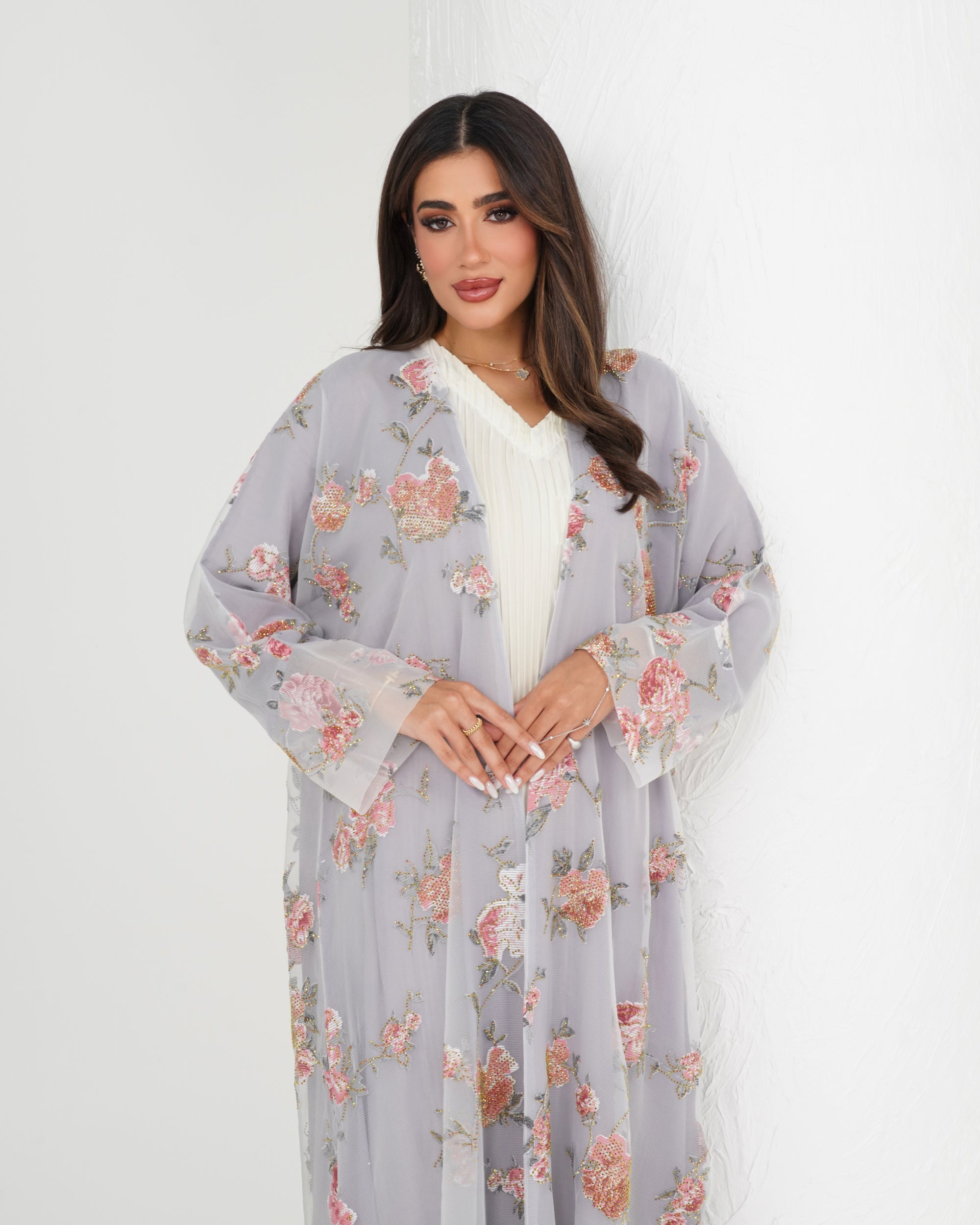 R135 Party wear  Abaya Set