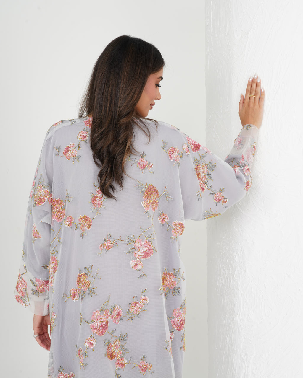 R135 Party wear  Abaya Set
