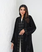 R139  Black Classic  Abaya Set