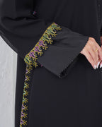 R140  kashmiri  Black   Abaya Set