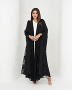 R160  Black wedding and party Collection Abaya Set