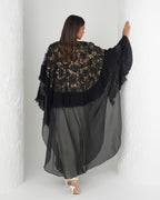 R150 Black wedding and party Collection Abaya Set