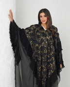 R150 Black wedding and party Collection Abaya Set