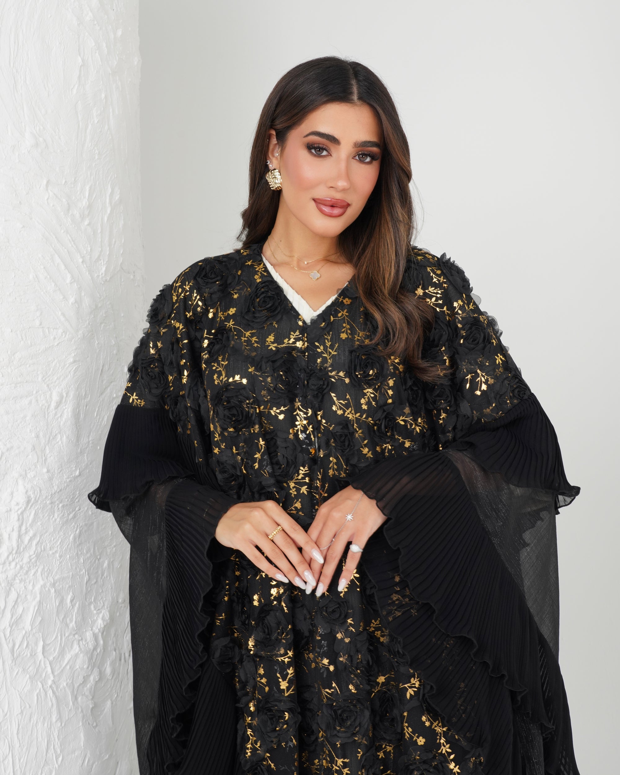 R150 Black wedding and party Collection Abaya Set