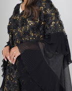 R150 Black wedding and party Collection Abaya Set